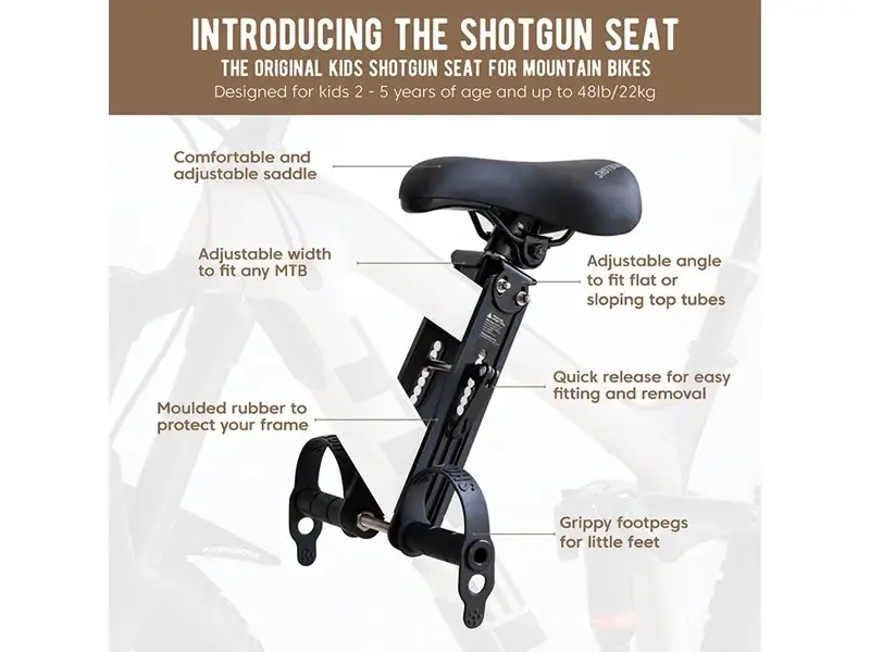 Sadel för Barnsits Shotgun Kids MTB seat