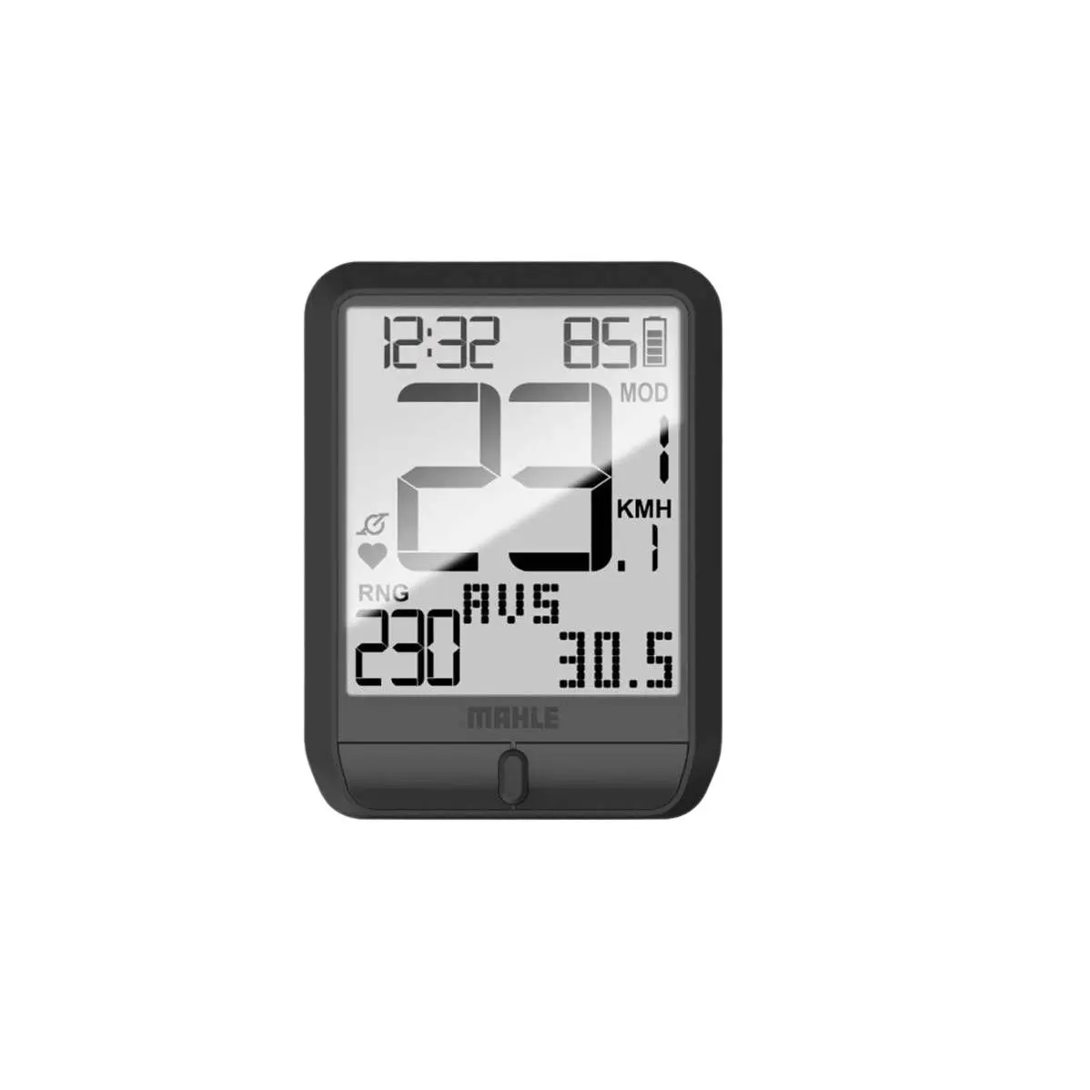 Trådlös 3-knappsdisplay utan stativ Mahle Pulsar One LCD Ant+