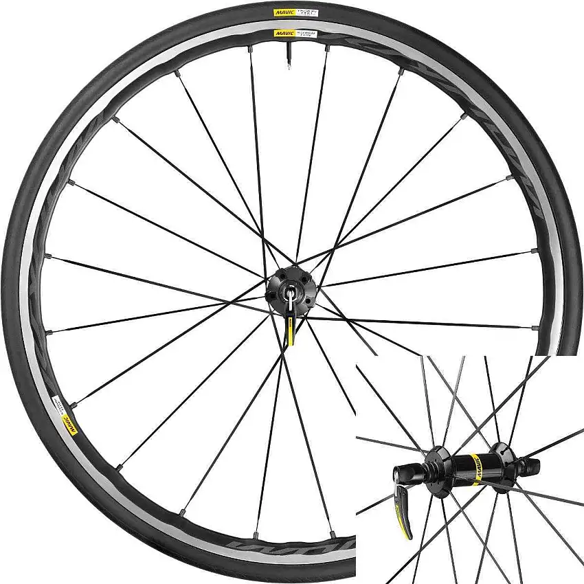 Hjulset Mavic Ksyrium Elite kanttråd 25 mm Shimano/SRAM svart/svart