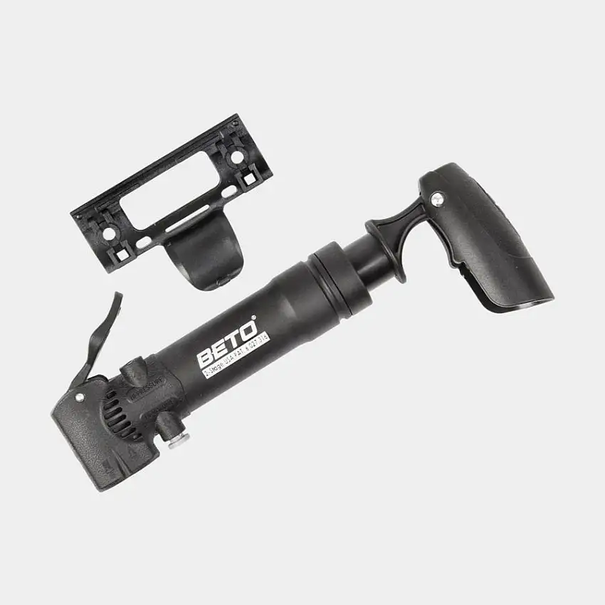 Minipump BETO 2-In-1 High Pressure/High Volume + Ramfäste svart