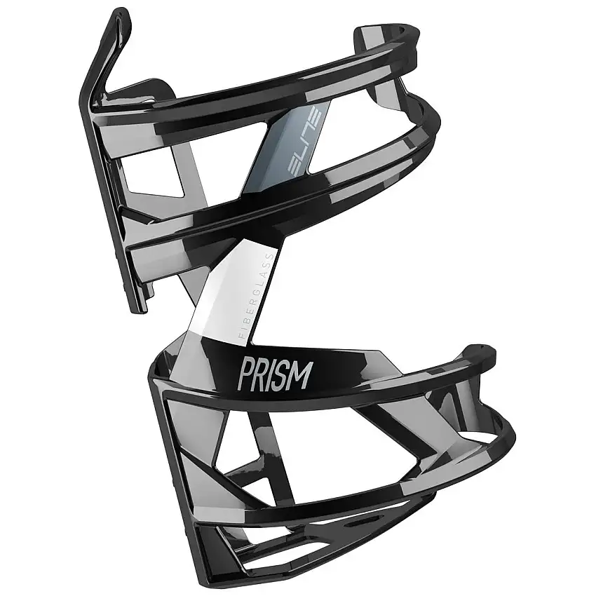 Flaskställ Elite Prism R Glossy svart/vit