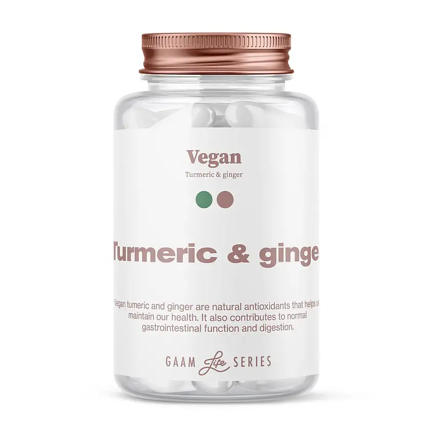 Vitaminer GAAM Life Series Vegan Turmeric + Ginger 60 st