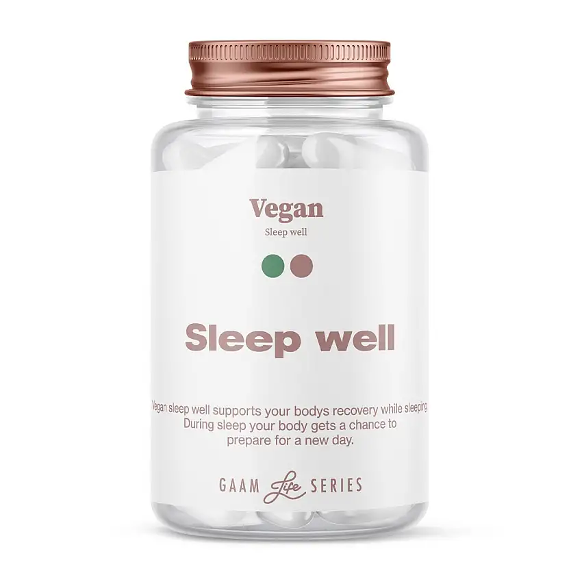 Återhämtning GAAM Life Series Vegan Sleep Well  60 st