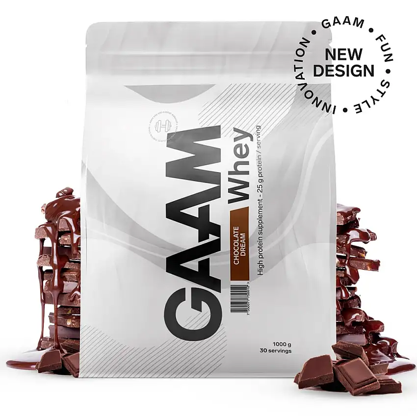 Proteinpulver GAAM 100% Whey Premium Chocolate Dream 1 kg