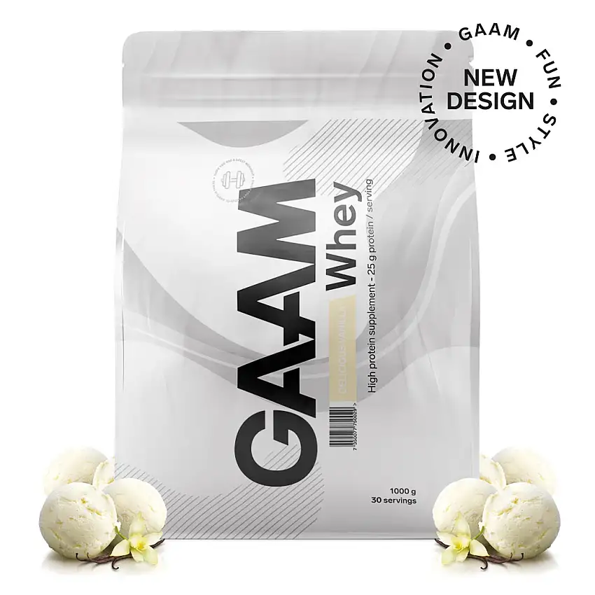 Proteinpulver GAAM 100% Whey Premium Delicious Vanilla 1 kg