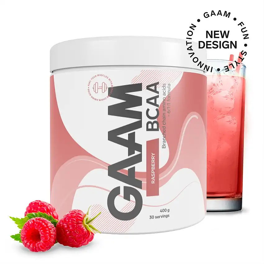 Aminosyror GAAM BCAA 6:1:1 Raspberry Soda 400 g