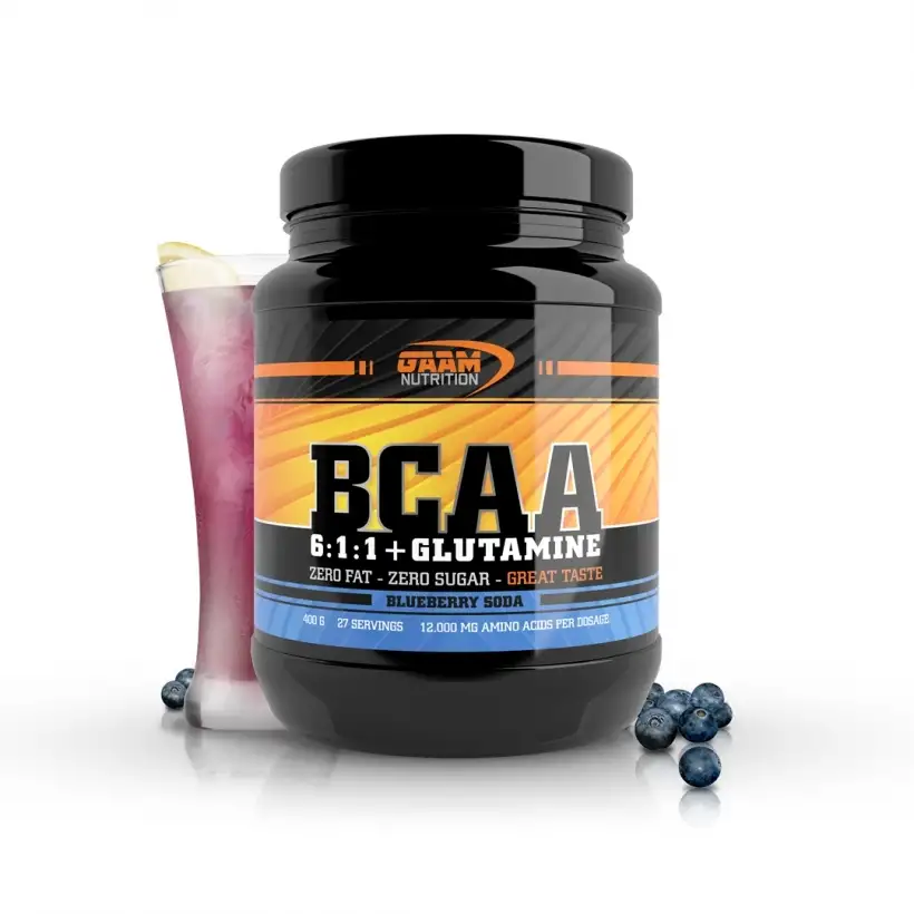Aminosyror GAAM BCAA 6:1:1 Blueberry Soda 400 g