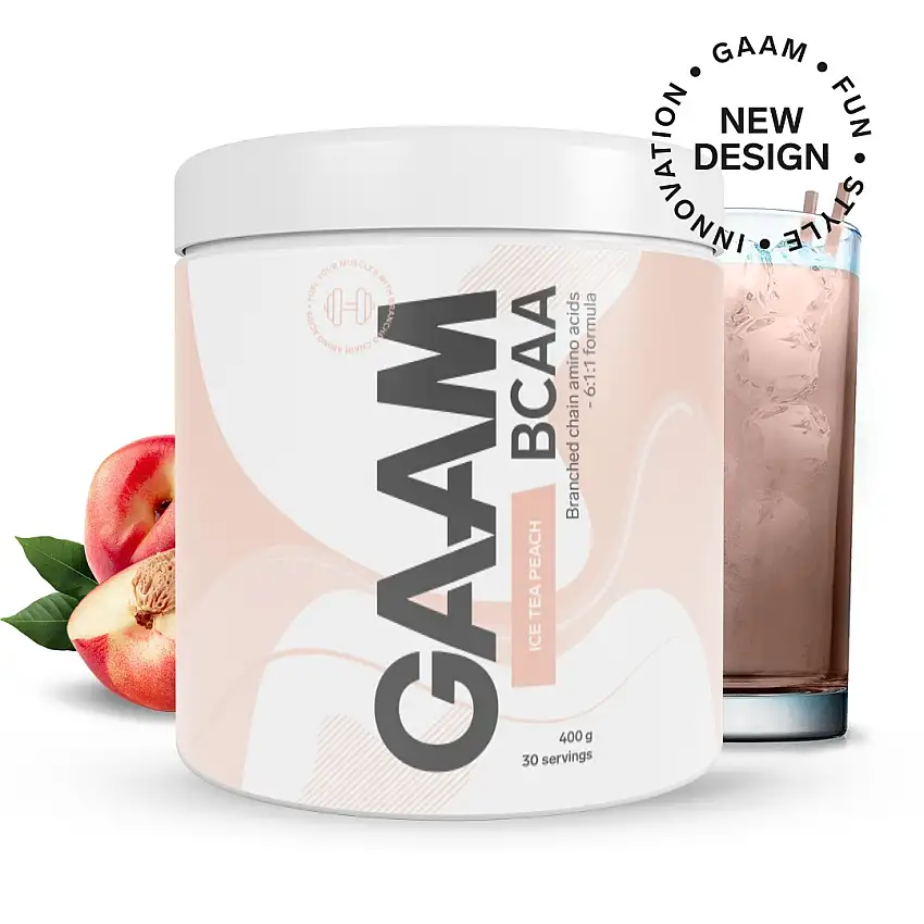 Aminosyror GAAM BCAA 6:1:1 Ice Tea Peach 400 g