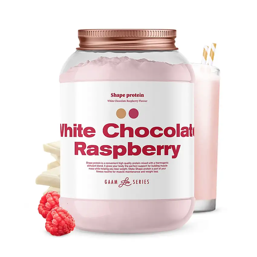 Proteinpulver GAAM Life Series Shape Protein White Chocolate Raspberry 908 g
