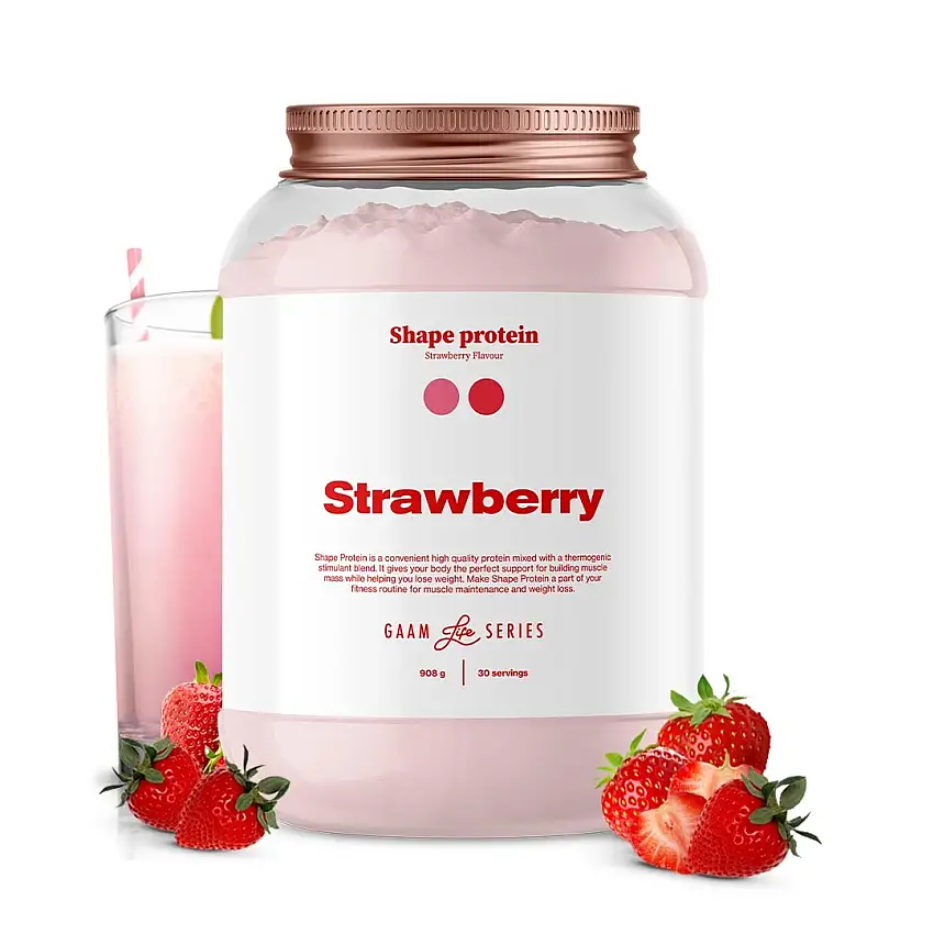 Proteinpulver GAAM Life Series Shape Protein Strawberry 908 g