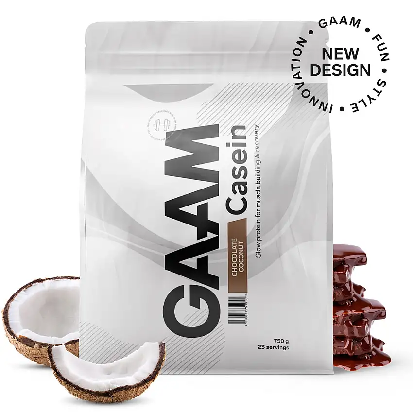 Proteinpulver GAAM 100% Casein Premium Chocolate Coconut 750 g