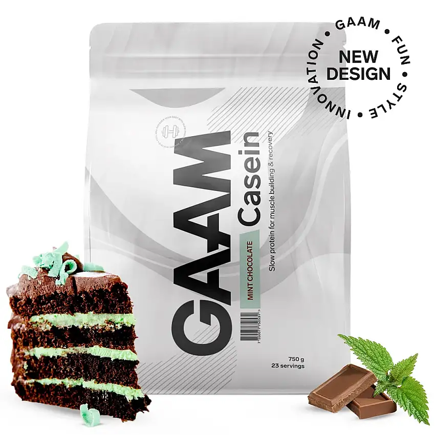 Proteinpulver GAAM 100% Casein Premium Mint Chocolate 750 g