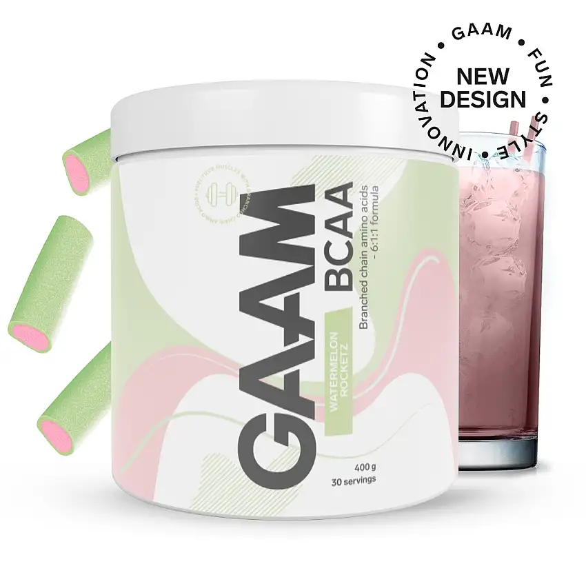 Aminosyror GAAM Candy Series BCAA Watermelon Rocketz 400 g