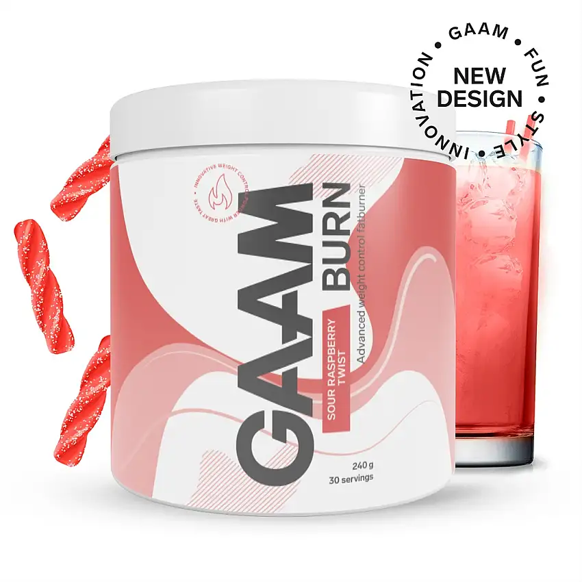 Viktminskning GAAM Candy Series Burn Sour Raspberry Twist 240 g