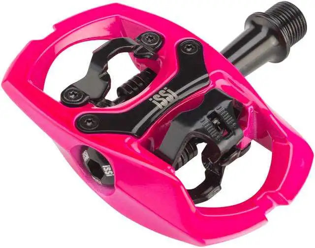 Cykelpedaler ISSI Trail rosa inkl. pedalklossar