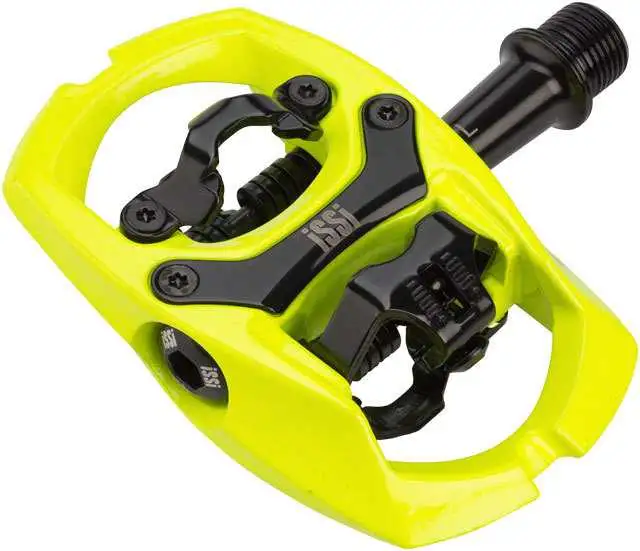 Cykelpedaler ISSI Trail hi-vis gul inkl. pedalklossar