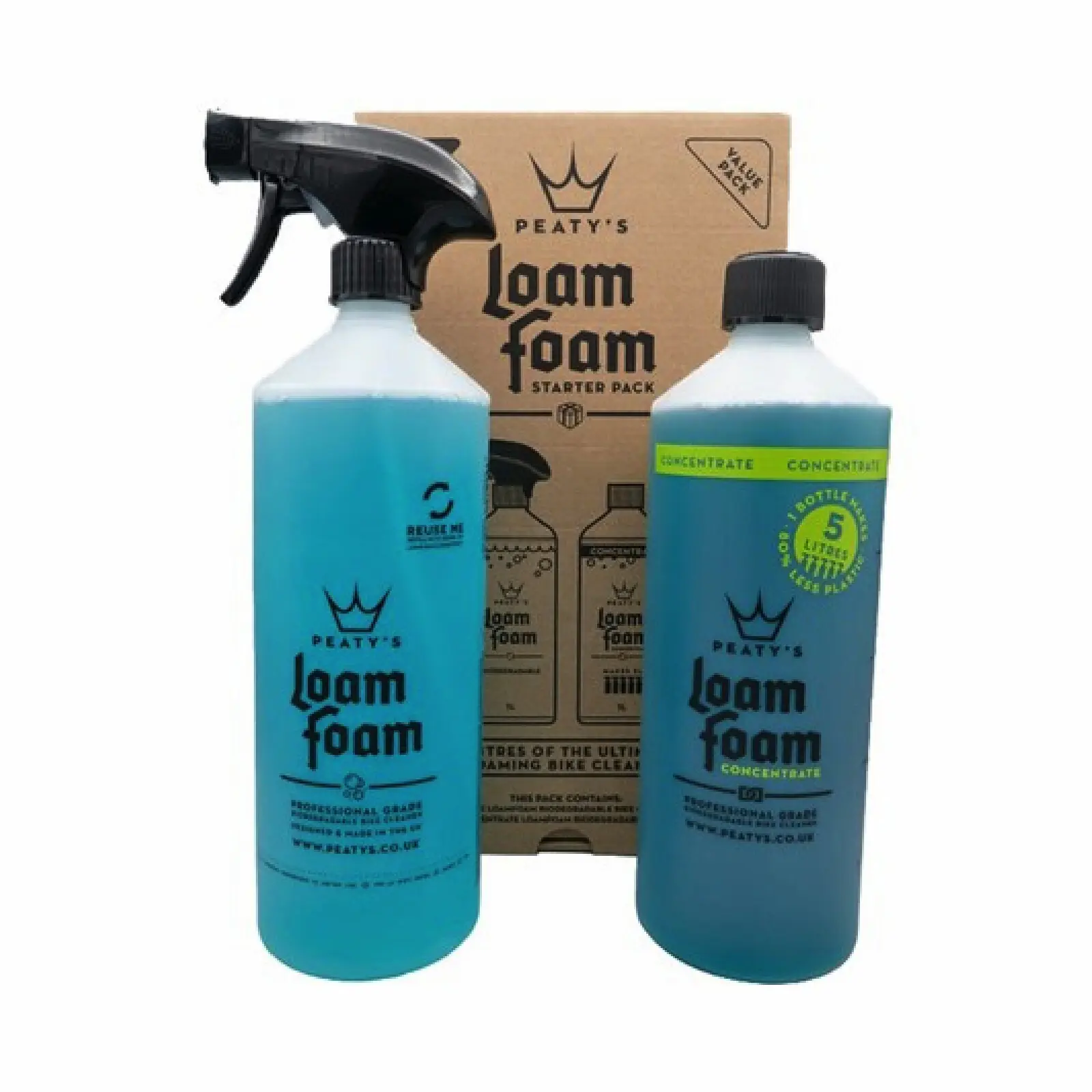 Koncentrerad spray för rengöring av cyklar Peaty's Loam Foam