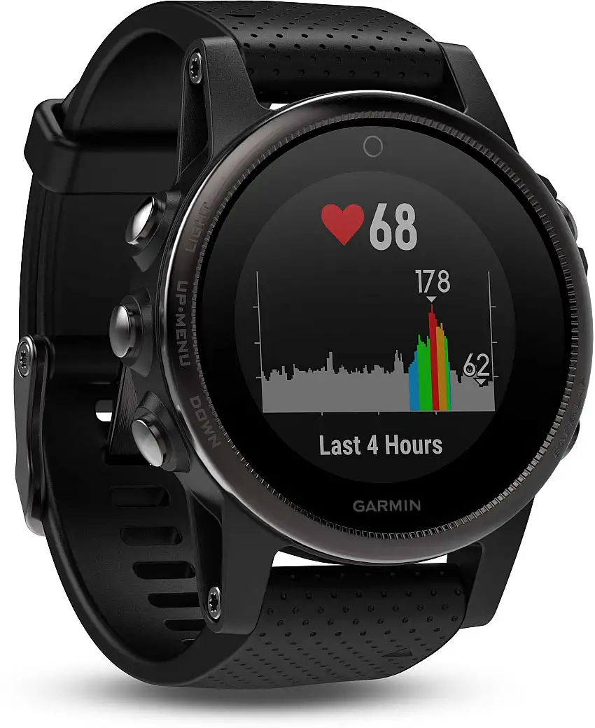 Träningsklocka Garmin Fenix 5S Sapphire svart