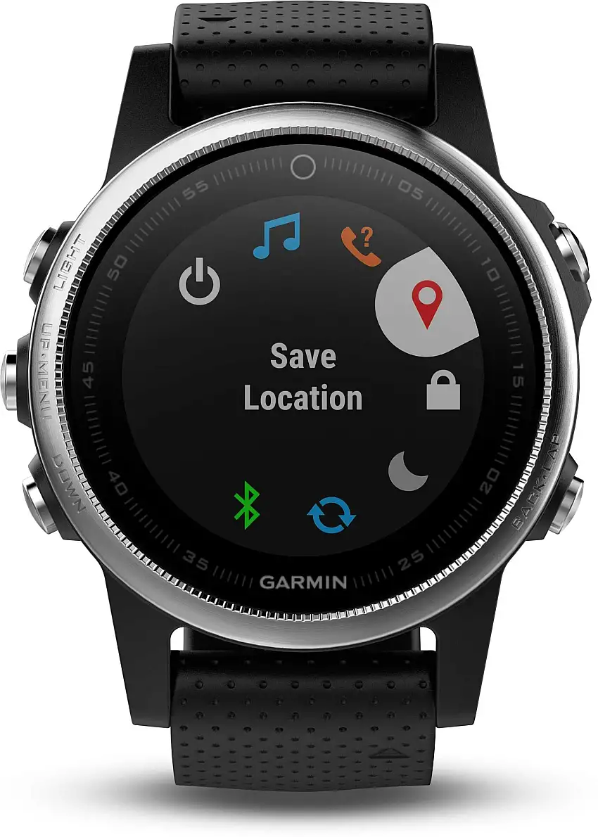 Träningsklocka Garmin Fenix 5S silver/svart