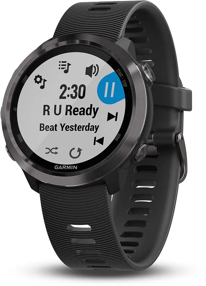 Träningsklocka Garmin Forerunner 645 Music svart/grå