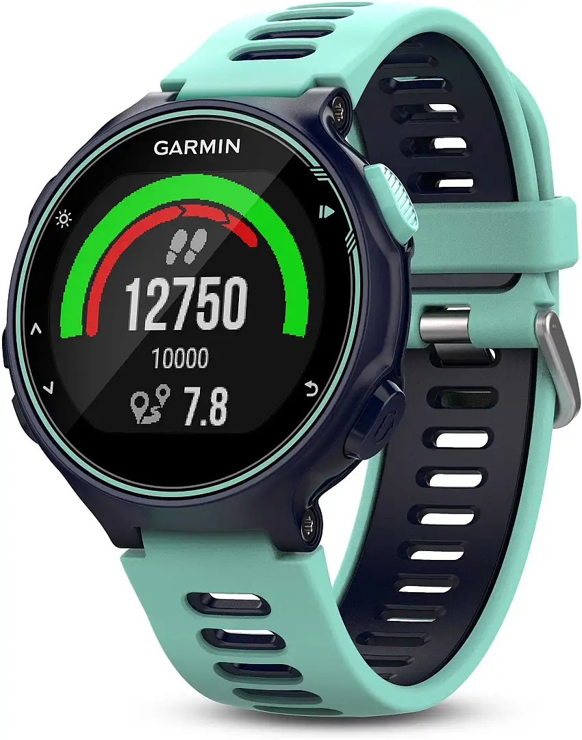 Träningsklocka Garmin Forerunner 735XT Triathlon Bundle midnattsblå/frostigt blå