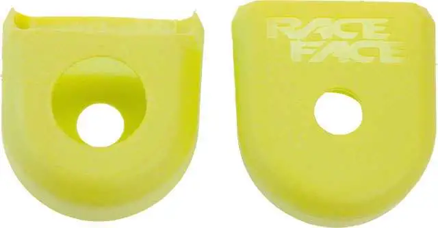 Vevarmsskydd Race Face Carbon Crank Boots 2-pack gul