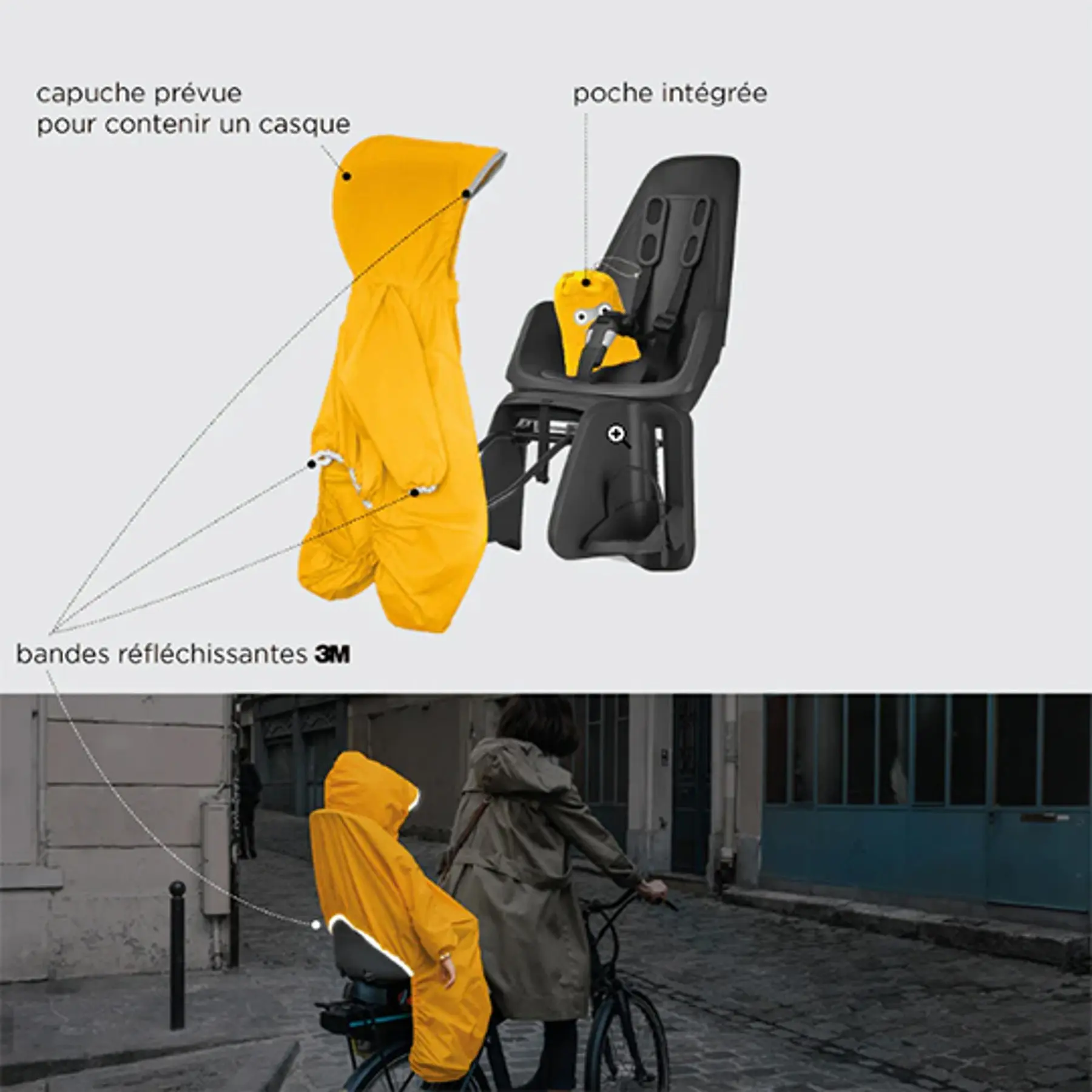 Vattentät poncho för baby Rainette