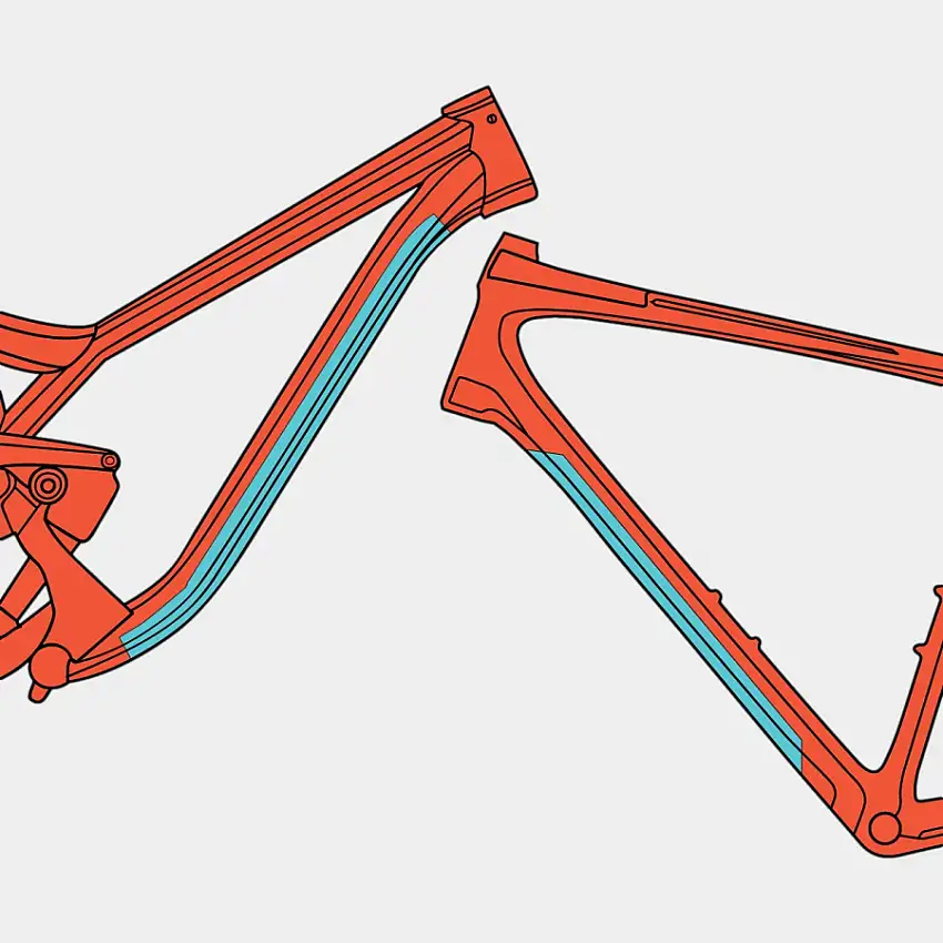 Underrörsskydd RideWrap Essential Frame Protection Kit Downtube Gloss