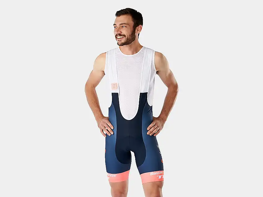 Bibshorts Santini Trek-Segafredo Team Replica Training Rosa/Dark Blue xxl