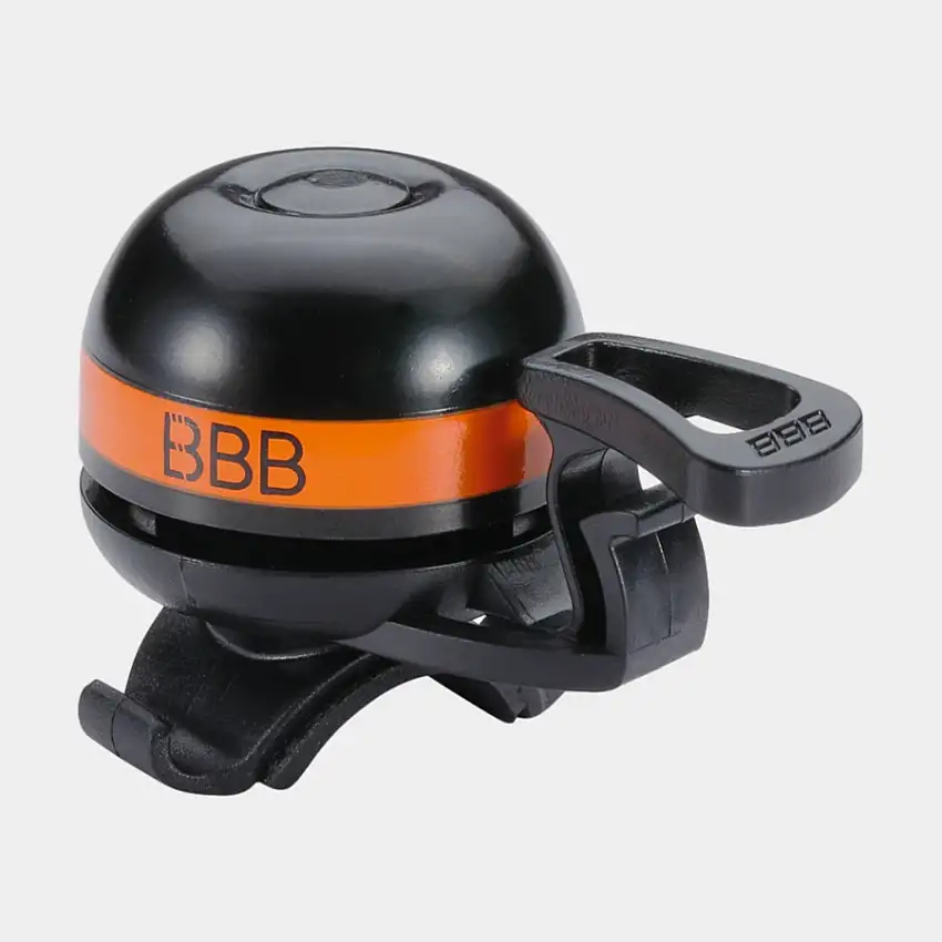 Ringklocka BBB EasyFit Deluxe Ø32 mm mässing svart/orange