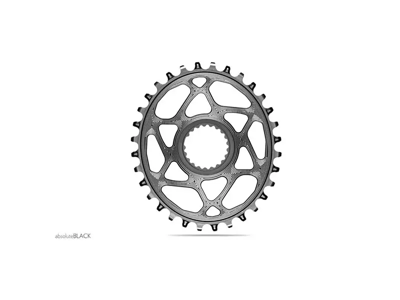 Drev AbsoluteBlack Chainring Direct Mount Singlespeed 34T för XTR M9100/M9120 grå