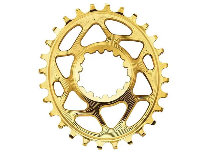 Drev AbsoluteBlack Chainring Direct Mount Singlespeed 36T för XTR M9100/M9120 guld