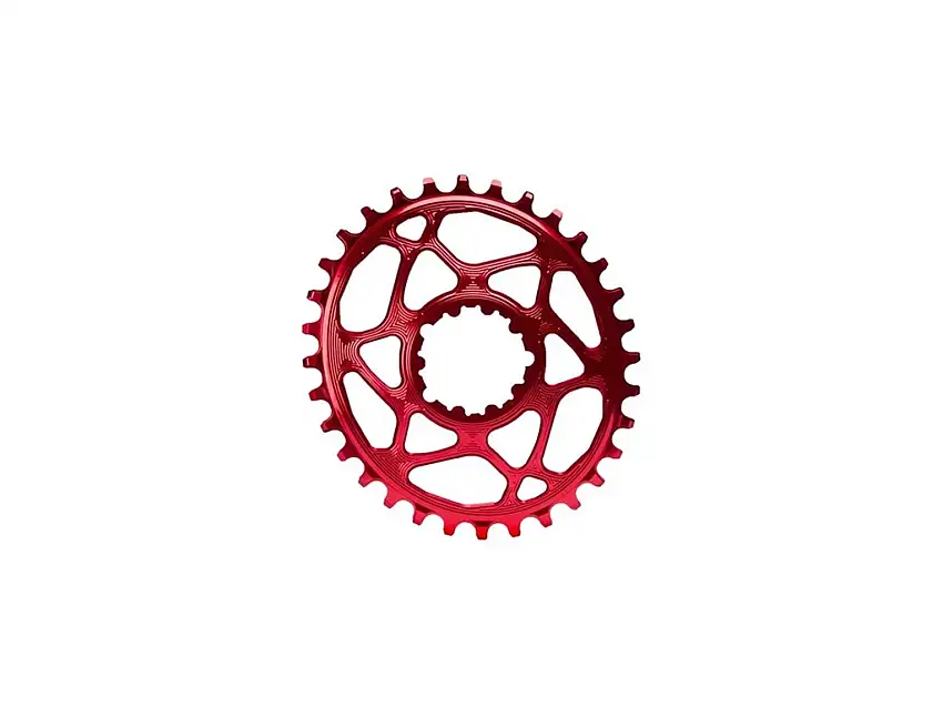 Drev AbsoluteBlack Chainring Direct Mount Singlespeed 36T för XTR M9100/M9120 röd
