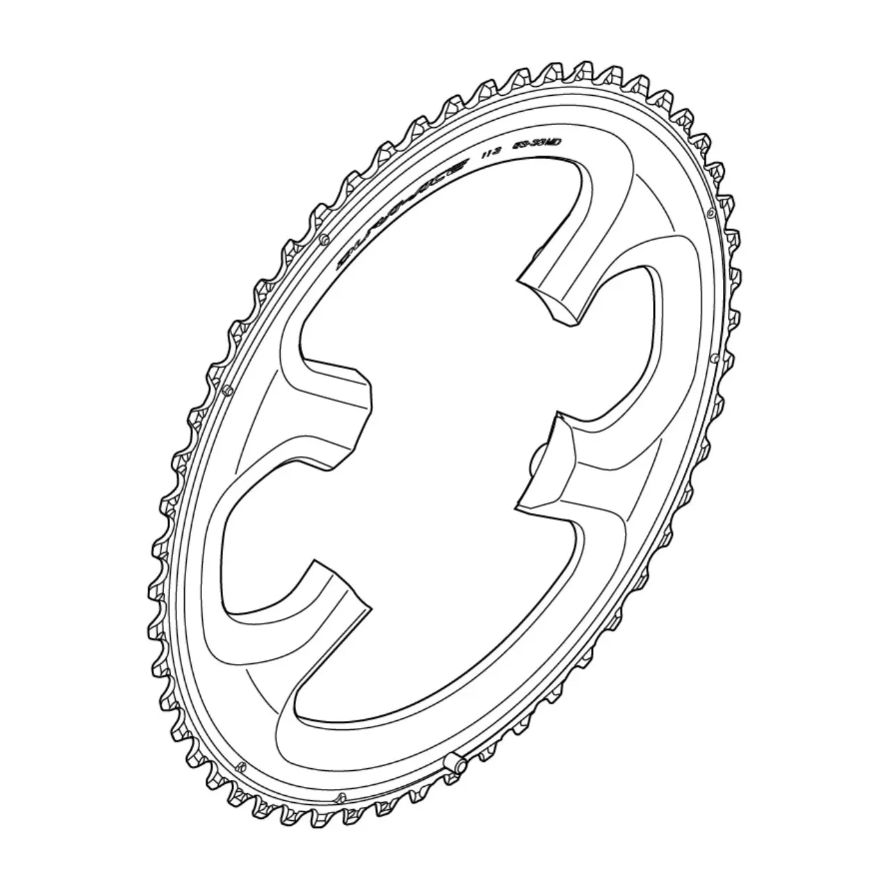 Bricka Shimano Dura-Ace FC-9000