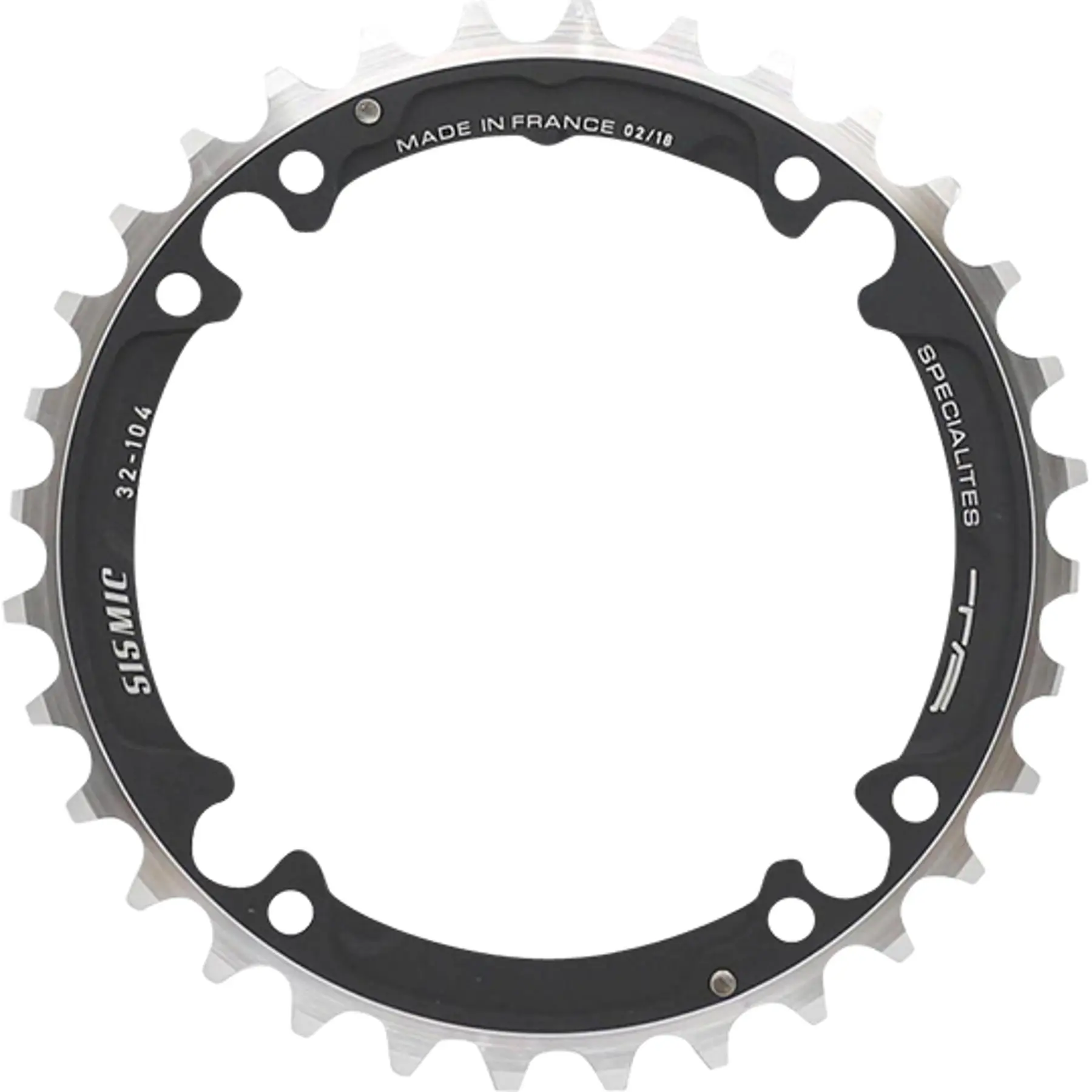 Triple cykelplatta 104 innerventil 4 armar Specialités T.A. Sismic