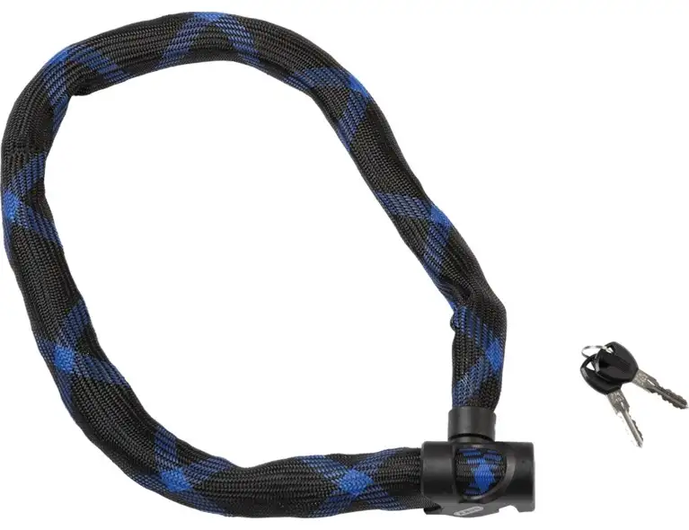 Kättinglås ABUS IVERA Chain 7210 85 cm 7 mm svart/blå