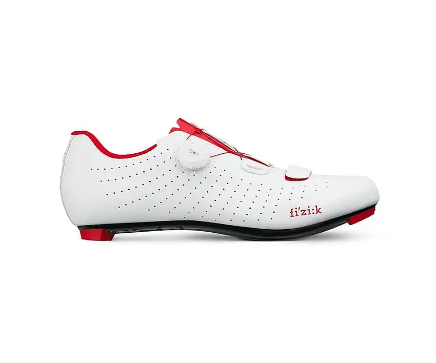 Cykelskor Fizik Tempo R5 Overcurve vit/röd