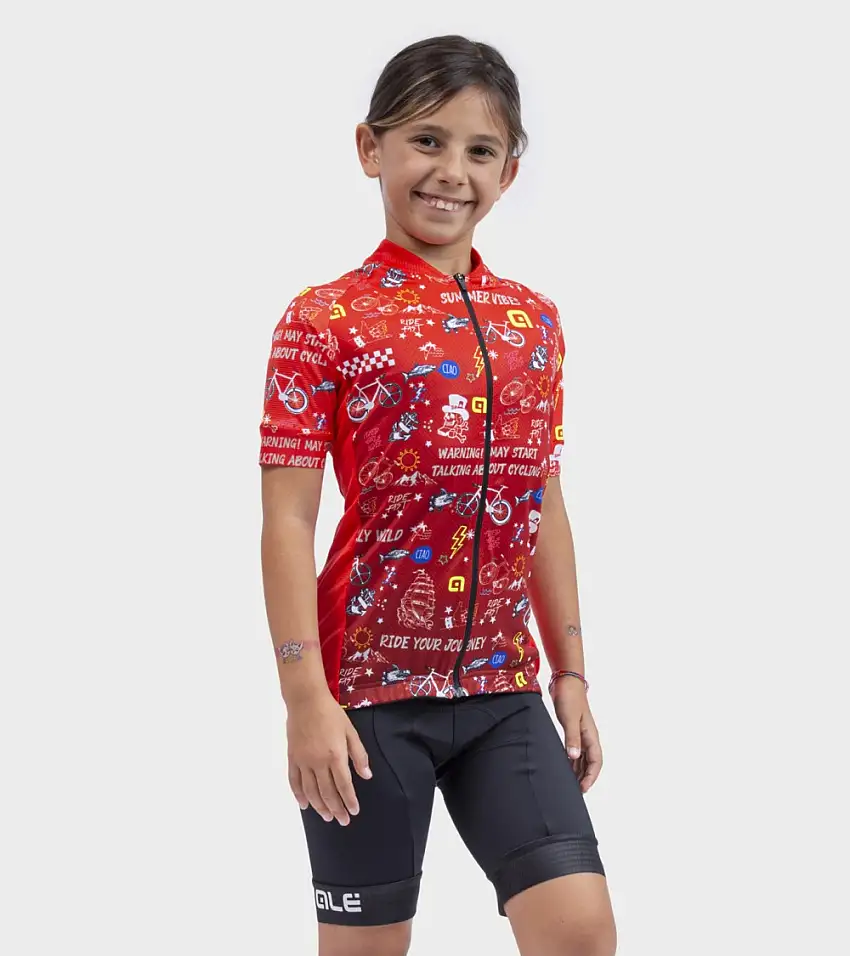Tröja Alé Kids Vibes röd