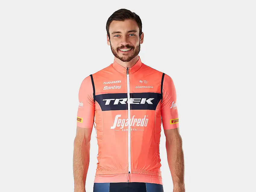 Väst Santini Trek-Segafredo Team Replica Training Windshell Pink Coral