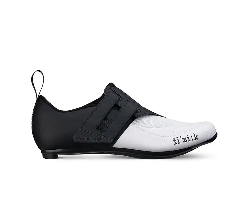 Cykelskor Fizik Transiro Powerstrap R4 svart/vit