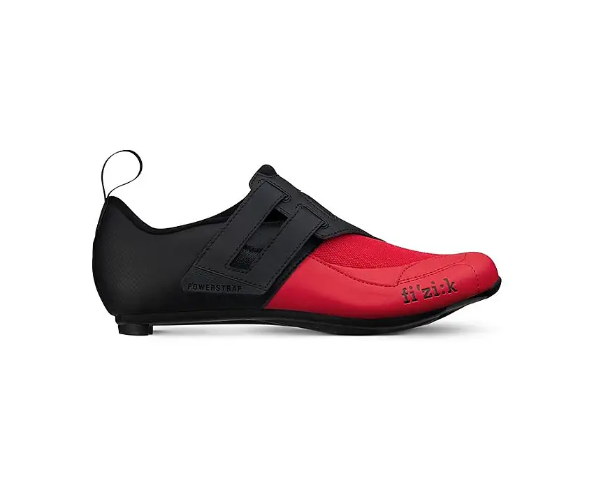 Cykelskor Fizik Transiro R4 Powerstrap svart/röd 43