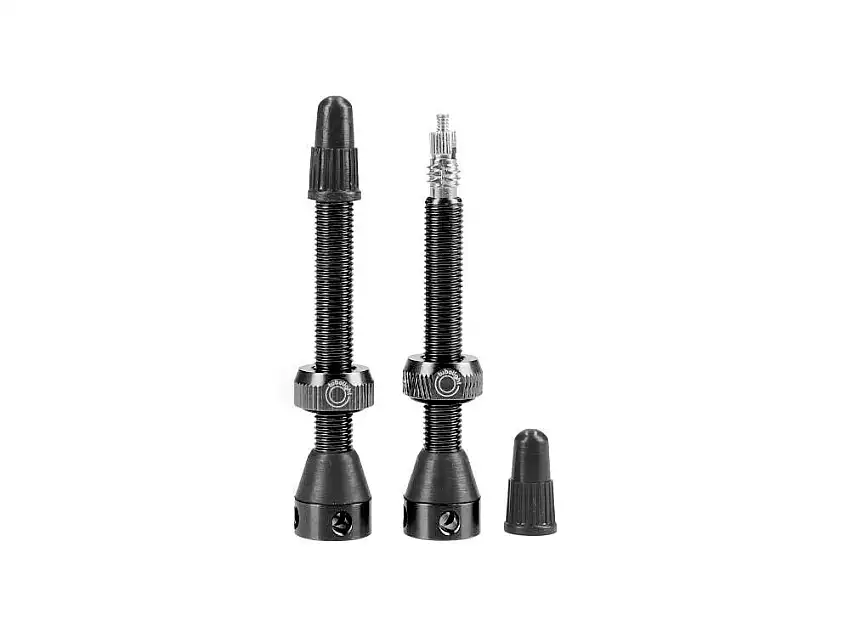 Tubelessventil TUBOLIGHT för använding med insert - 50 mm Black
