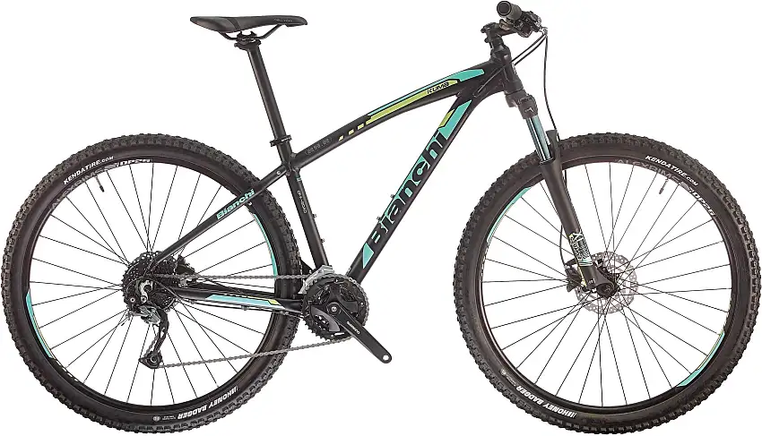 Bianchi Kuma 9.2 Alivio/Altus svart/Celeste/Mamba