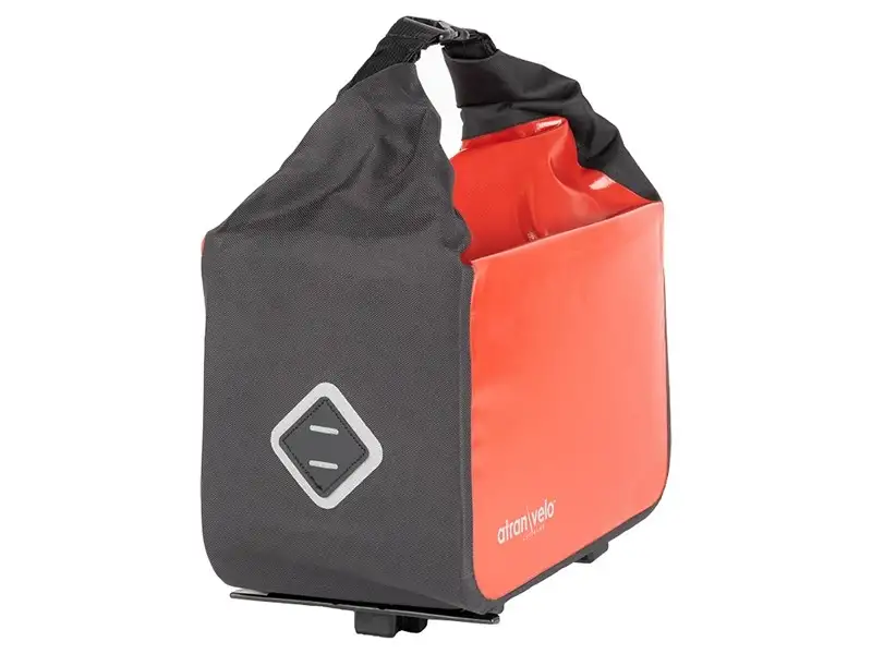 Cykelväska Pakethållare Atran Velo Travel Top Bag AVS Vattentät röd/svart