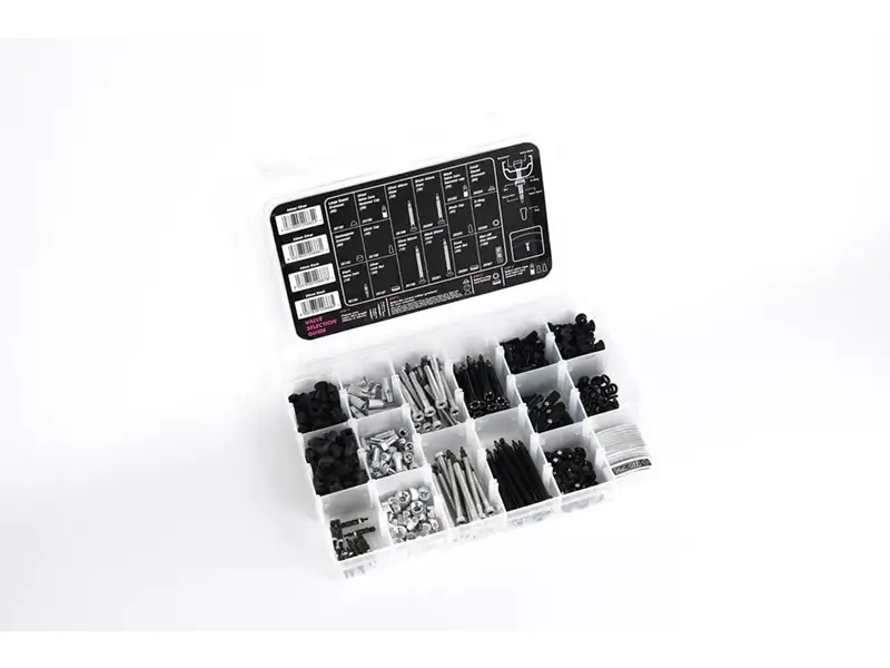 Tubelessventiler MUC-OFF Tubeless Valve Kit Box Black/Silver Os