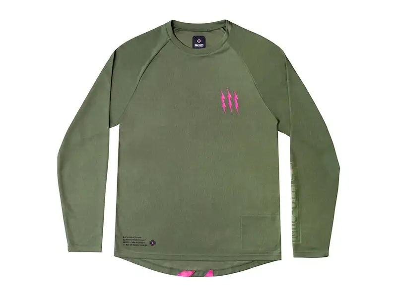 Tröja MUC-OFF Riders Jersey L/S Green