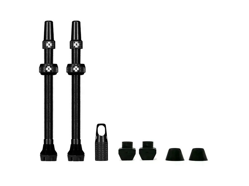 Tubelessventiler MUC-OFF Tubeless Valve Kit V. 2.0 Black 80mm