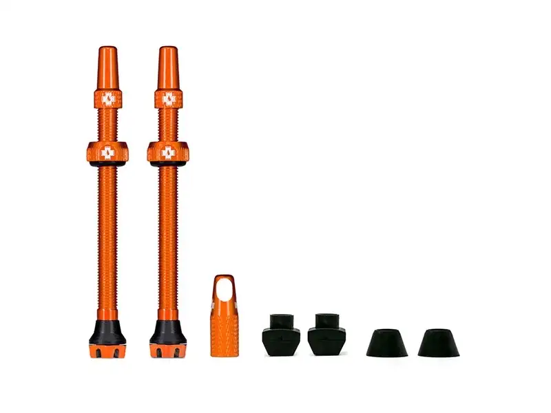 Tubelessventiler MUC-OFF Tubeless Valve Kit V. 2.0 Orange 80mm