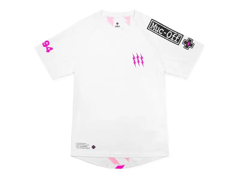 Tröja MUC-OFF Riders Jersey S/S White