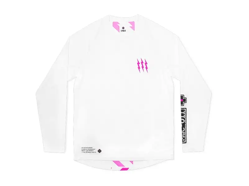 Tröja MUC-OFF Riders Jersey L/S White